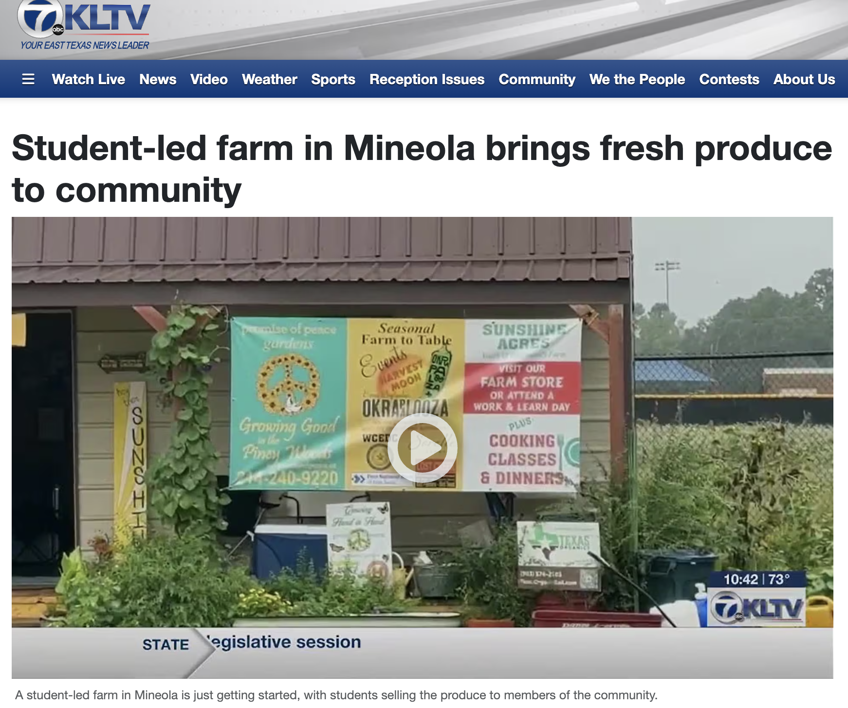 Student-led farm in Mineola brings fresh produce to community